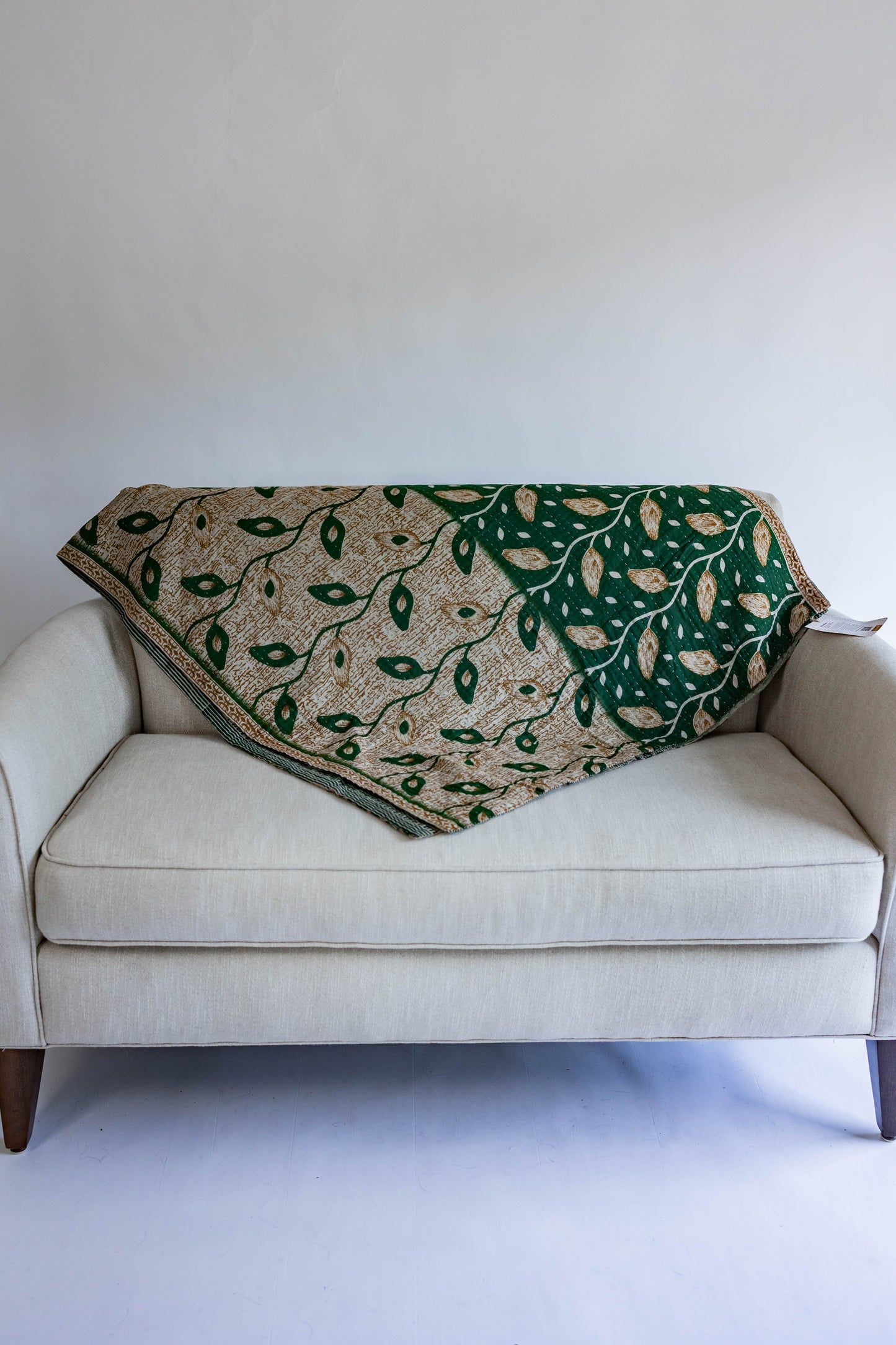 Upcycled Sari Kantha Quilt