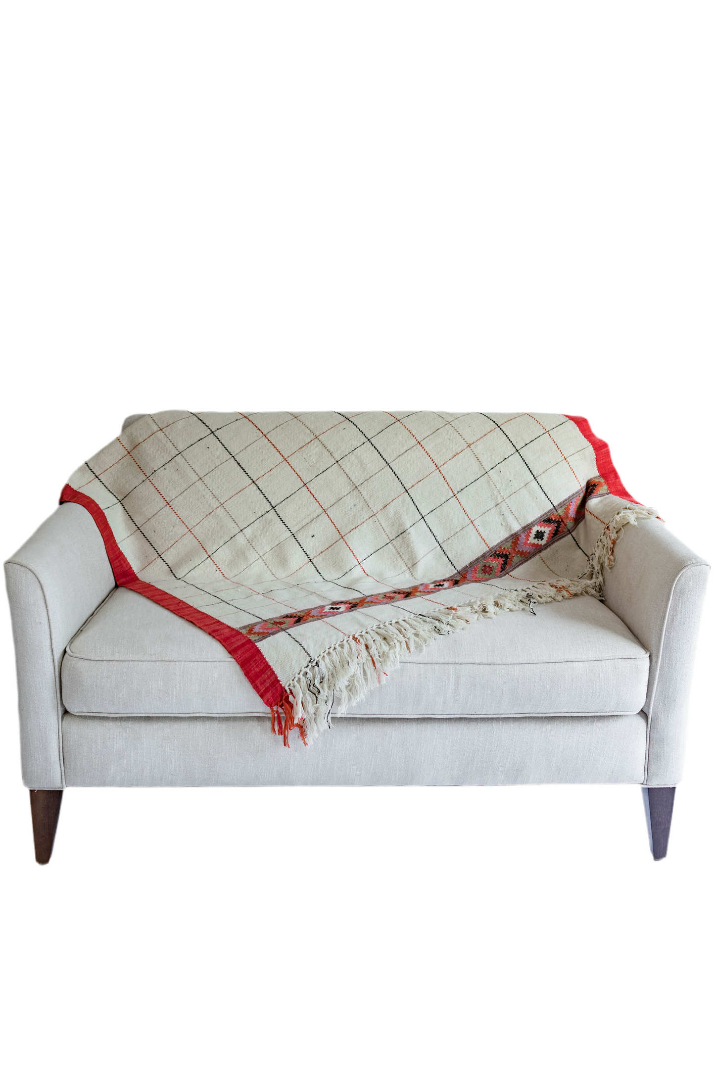 Windowpane Plaid Throw