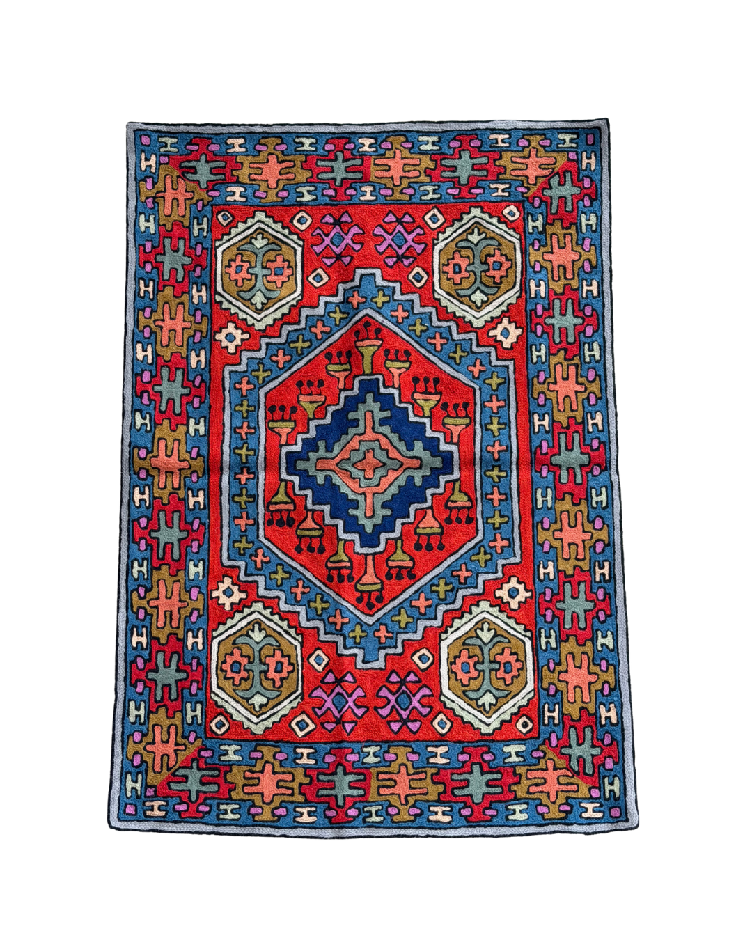 Hand-Hooked Wool Rug