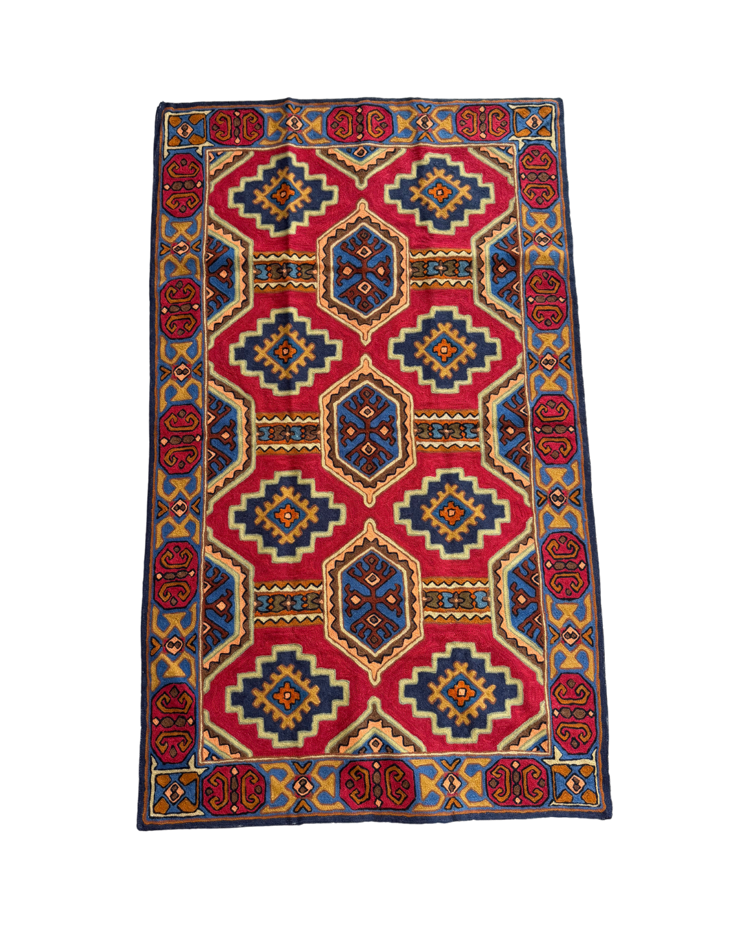 Hand-Hooked Wool Rug