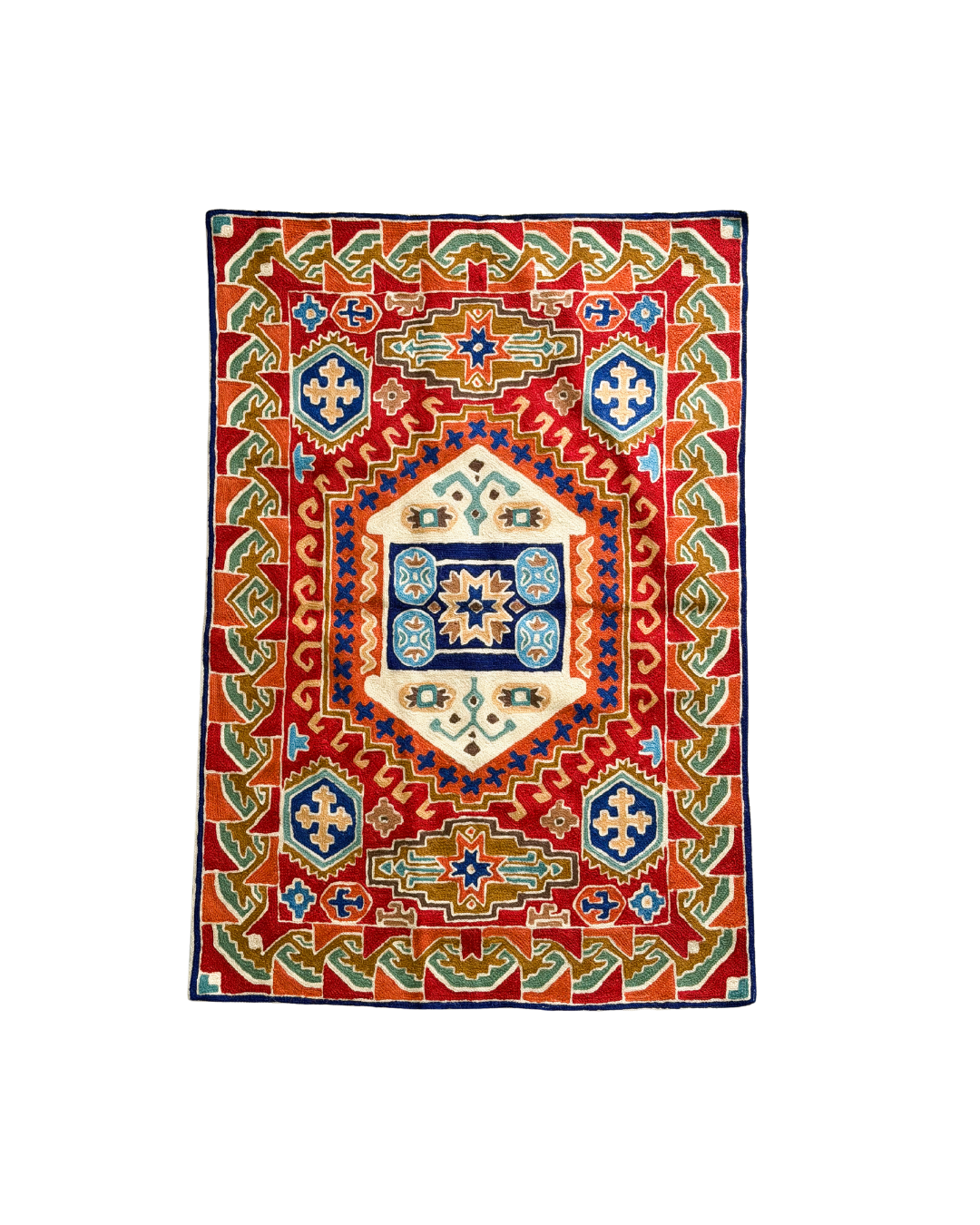 Hand-Hooked Wool Rug