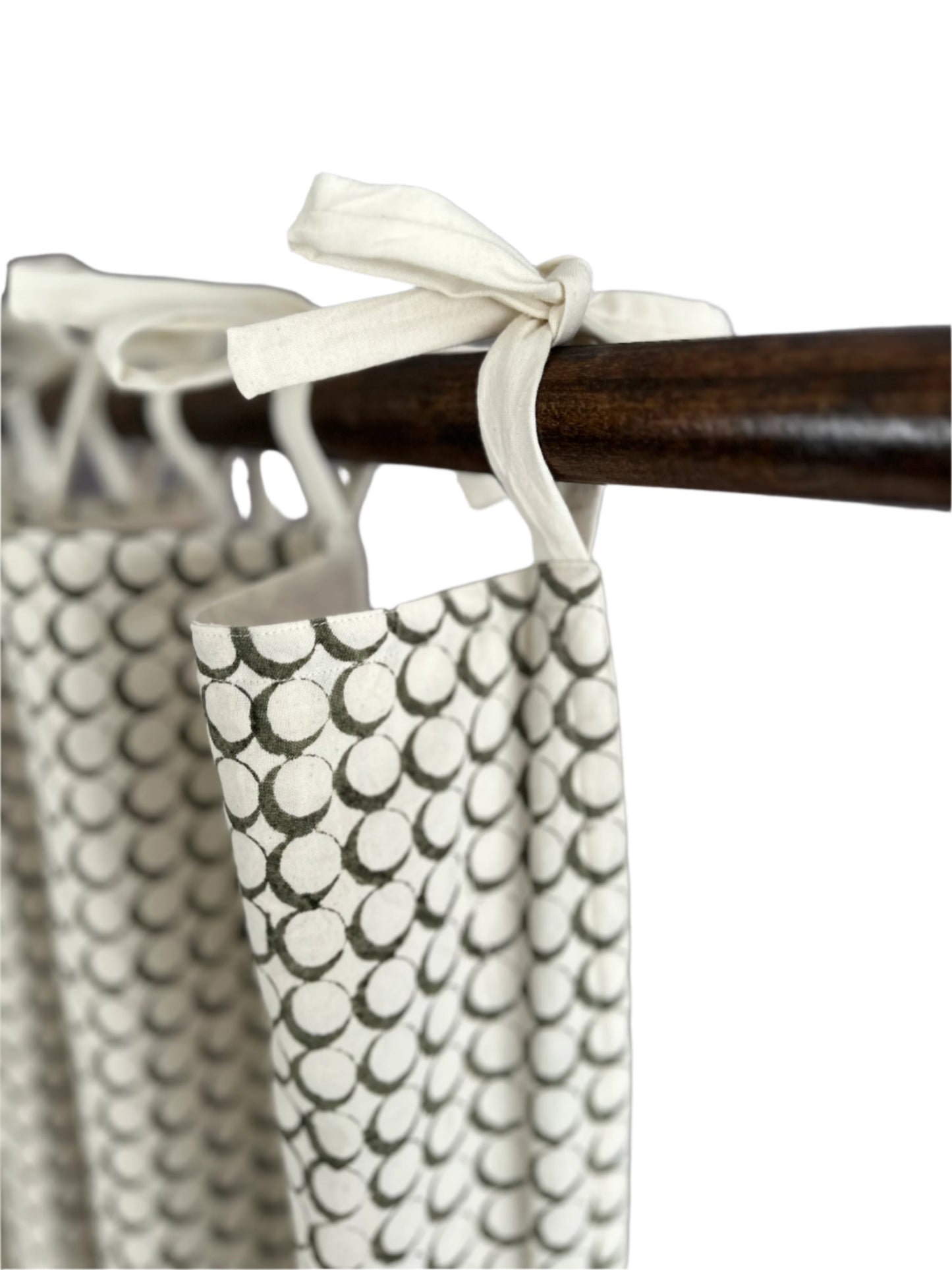 Elodie Curtain Panel - Olive Green