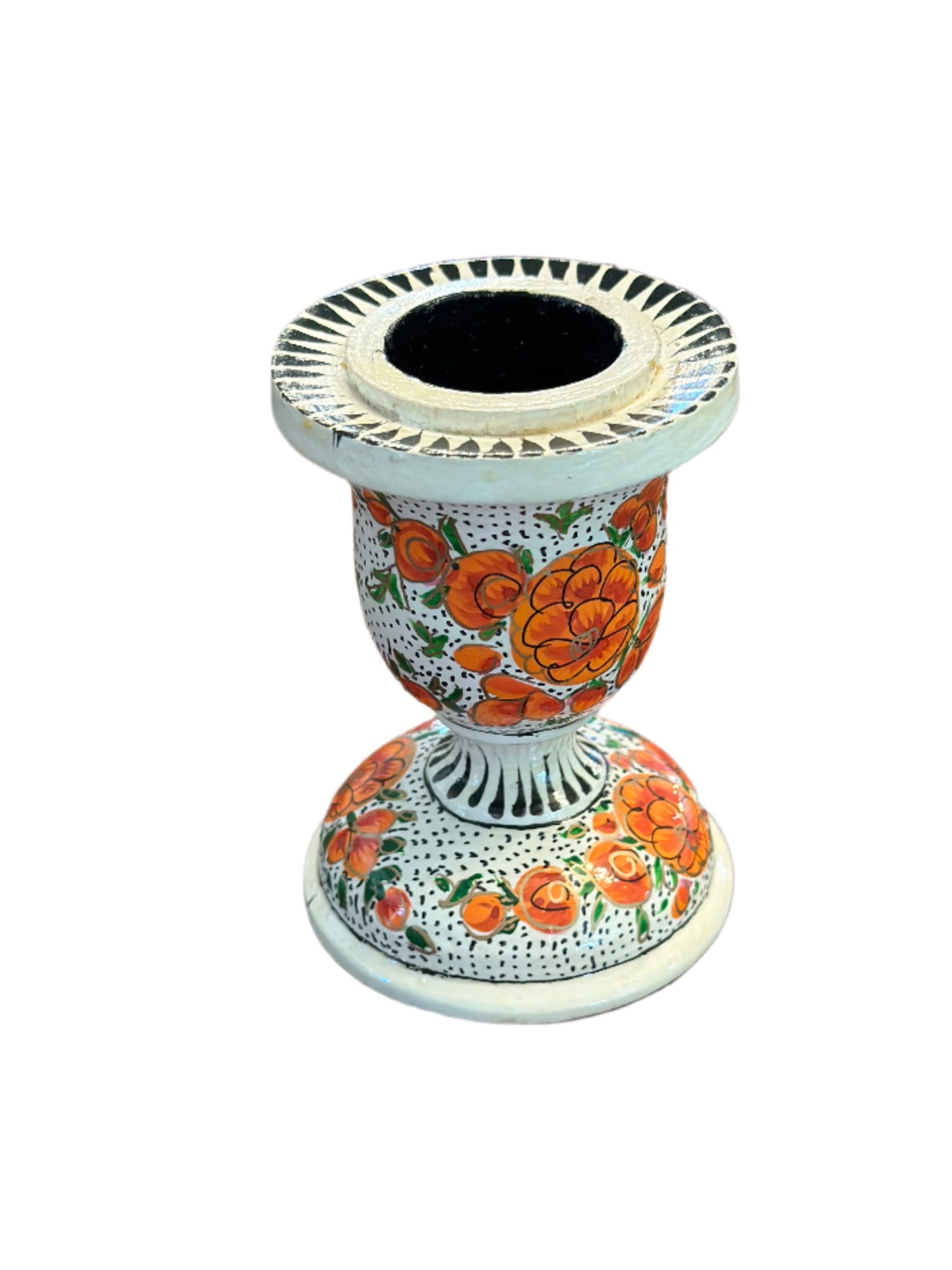 Papier-Mâché Candle Holder