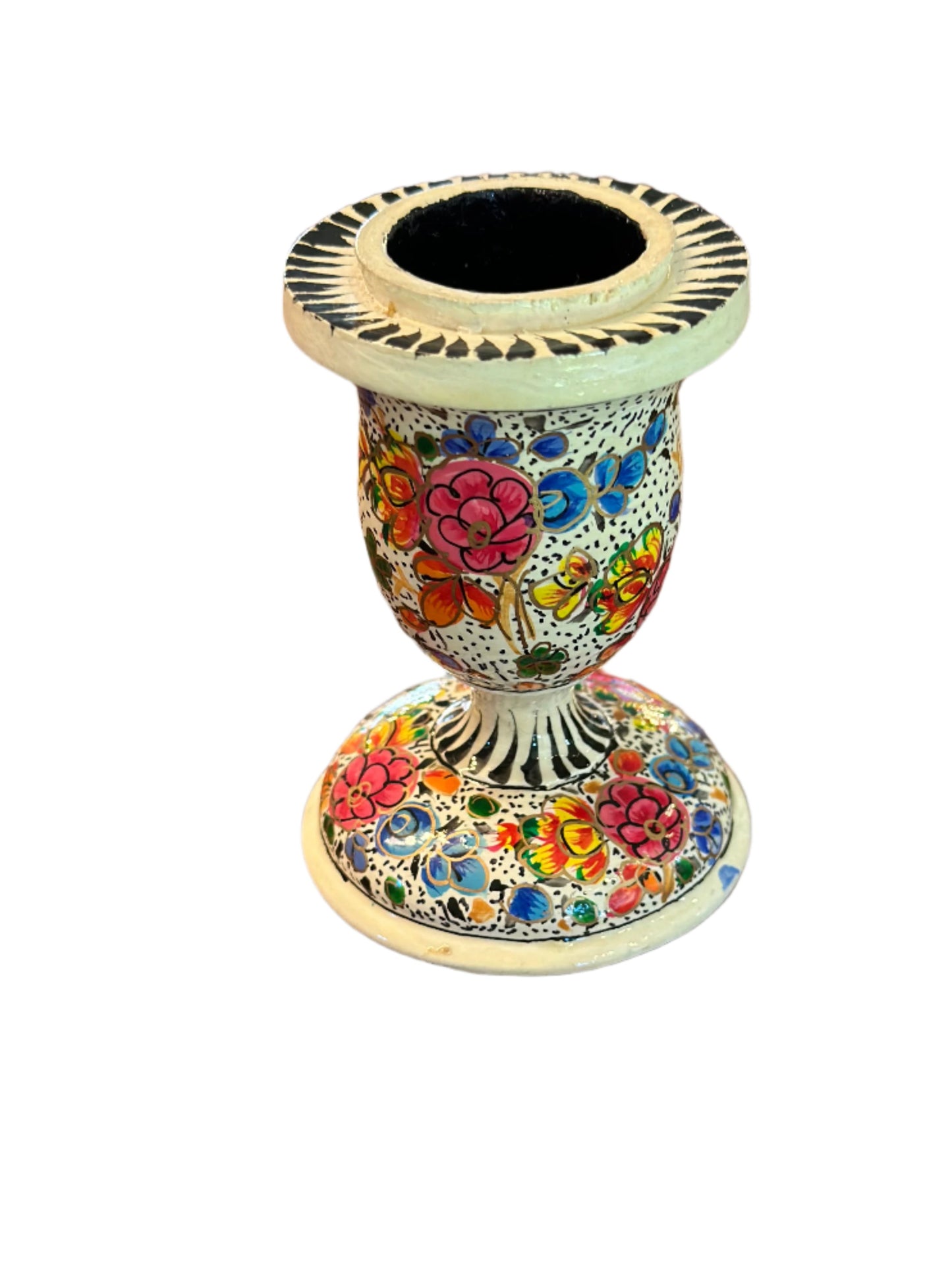 Papier-Mâché Candle Holder