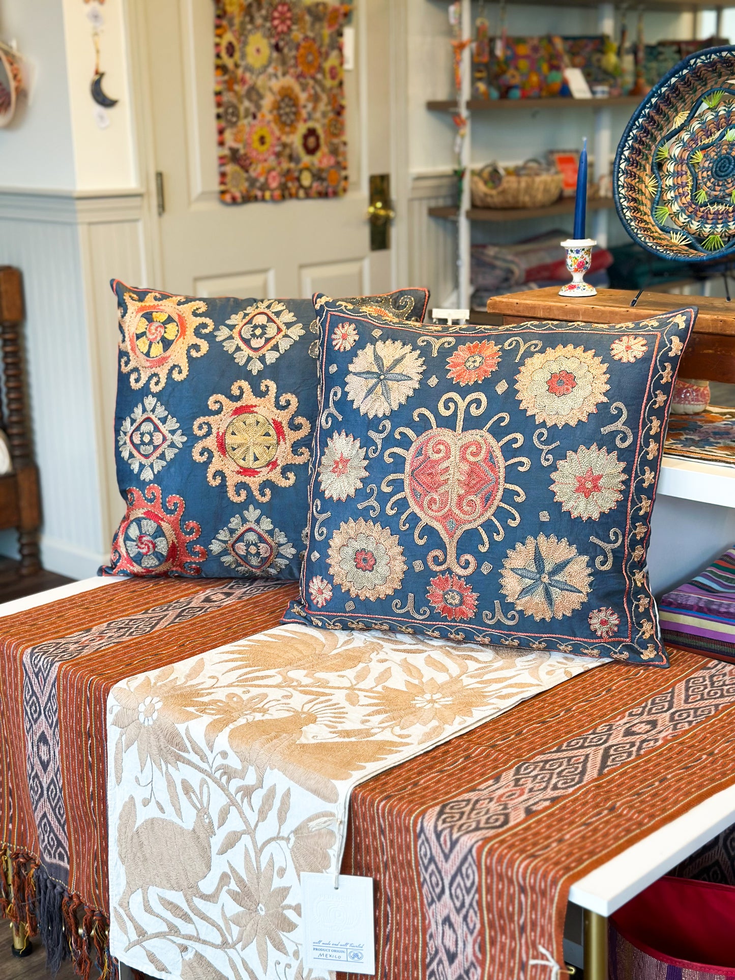 Suzani Heart Cushion