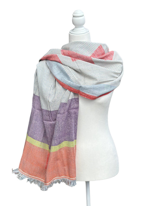 Tulsidas Multi Hand Spun & Woven Scarf