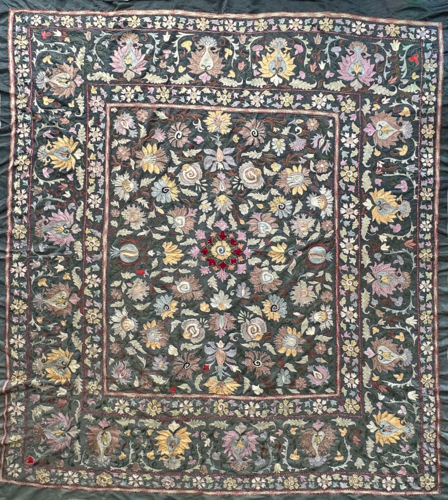 Blooming Lagoon Suzani Tapestry