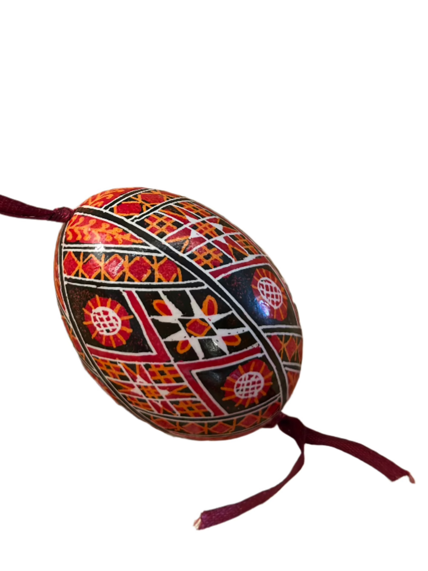 Ukrainian Pysanky Egg Ornament