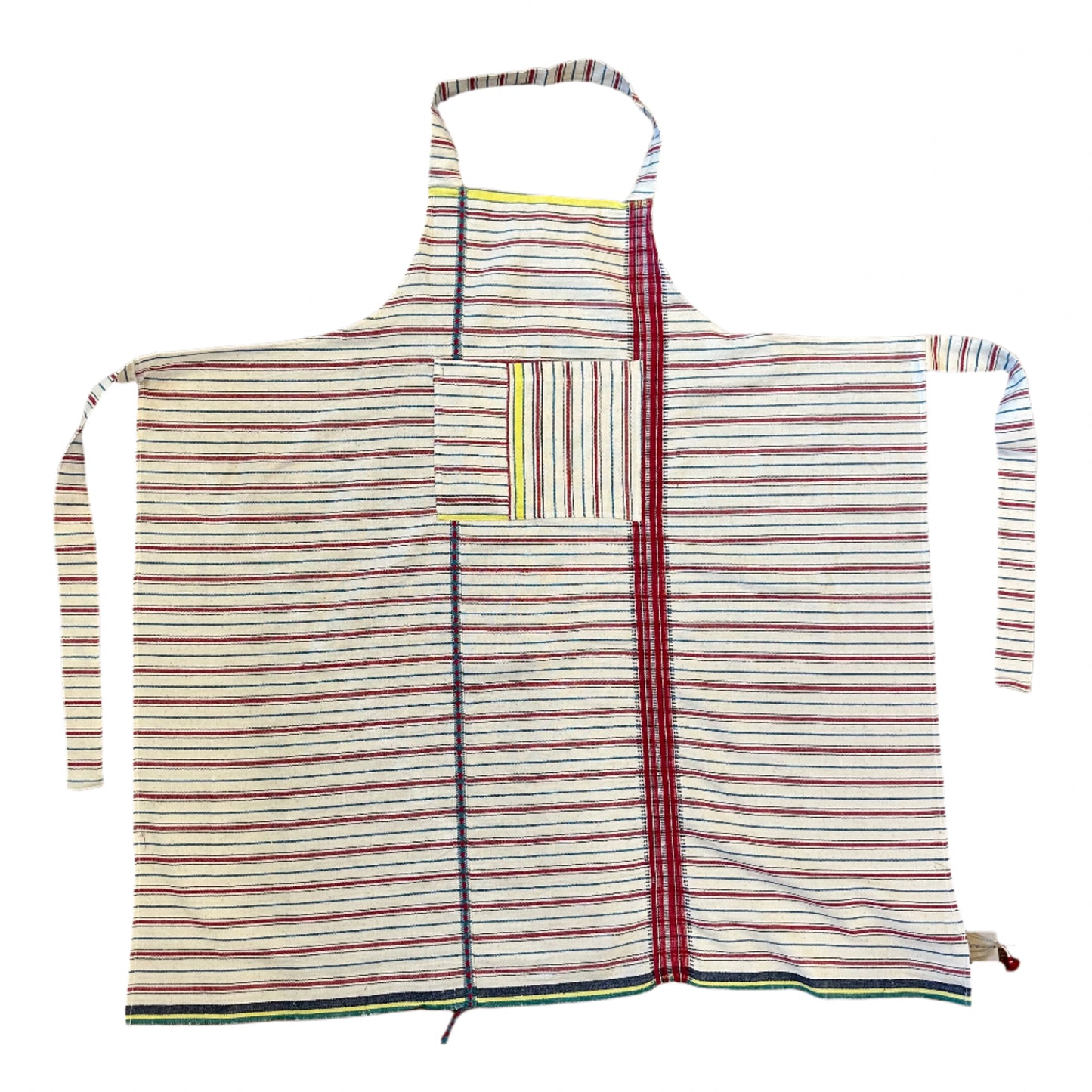 Injiri Hanu Apron - Red White & Ivory