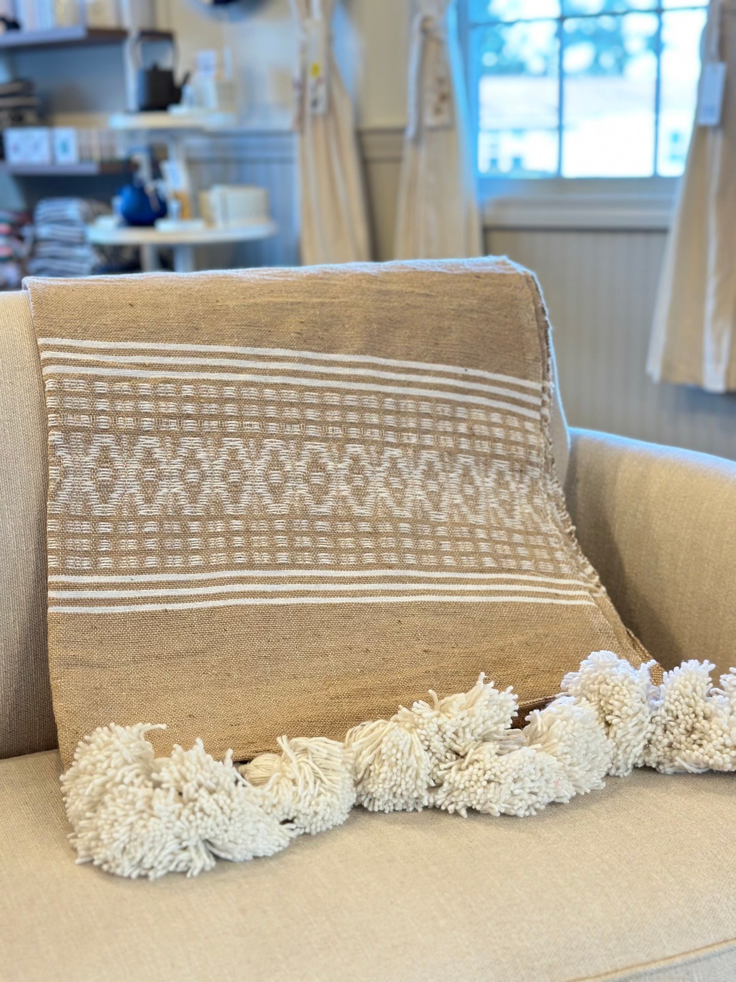 Mega Tassel Geo Throw