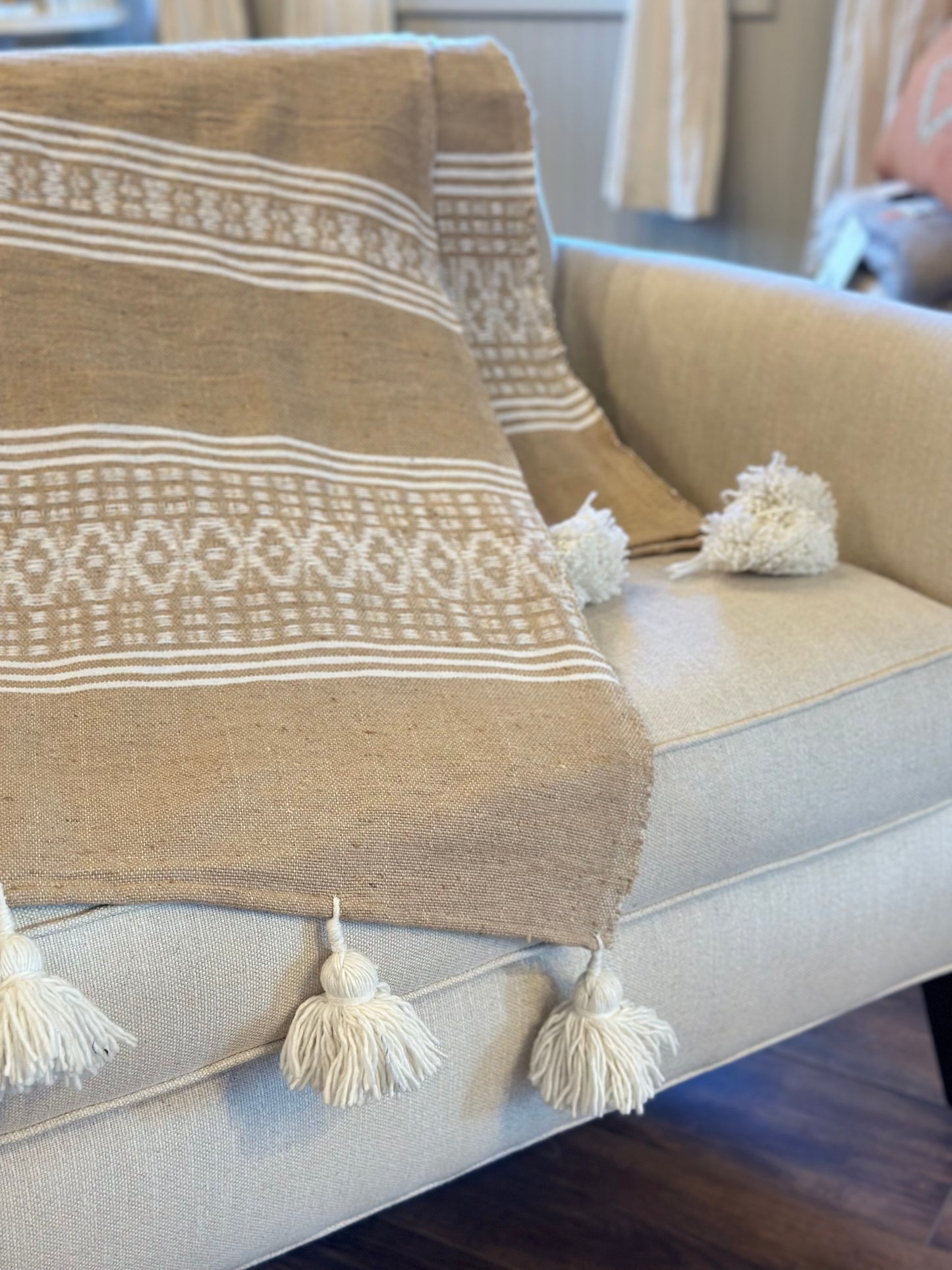 Mega Tassel Geo Throw