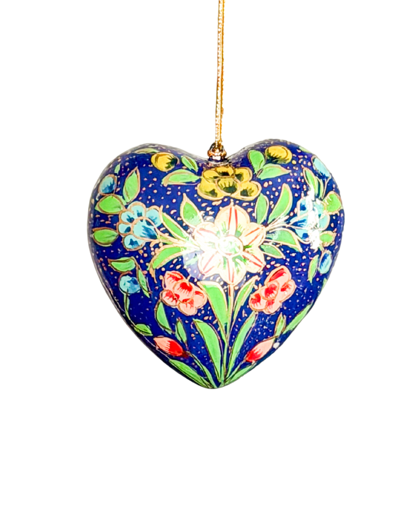 Hand Painted Heart Ornament