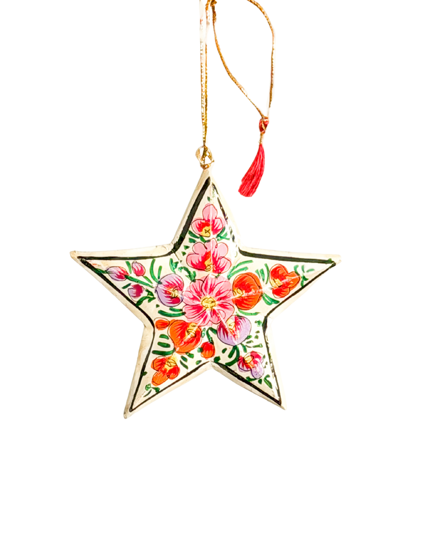 Hand Painted Star Ornament