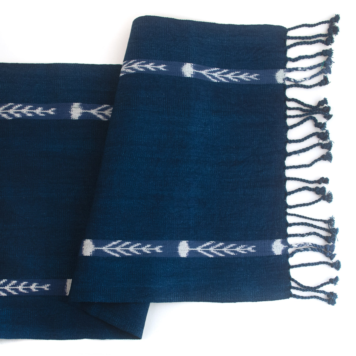 Indigo Jaspe Table Runner