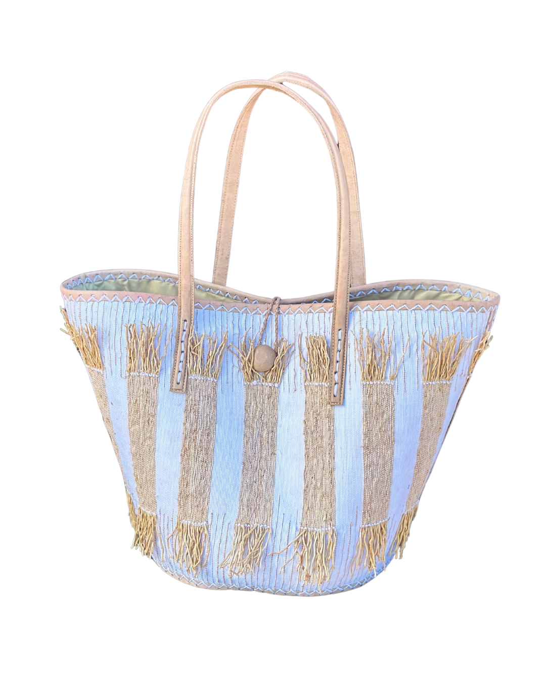 Button Panier - Vetiver White