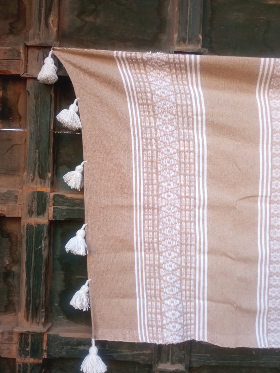 Mega Tassel Geo Throw