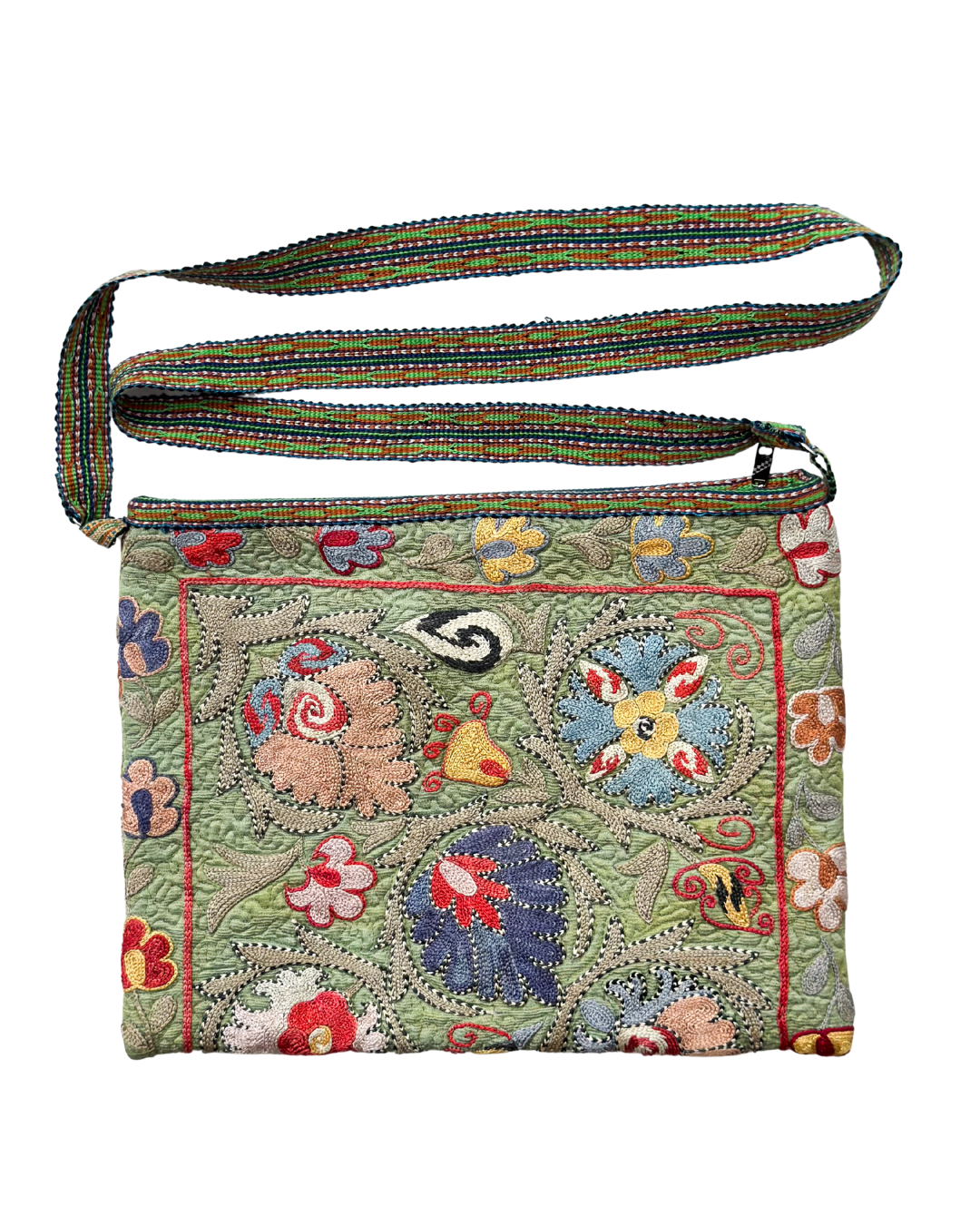 Zuhra Suzani Embroidered Crossbody Bag