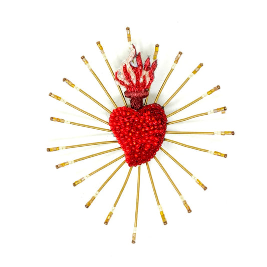 Devine Heart Brooch Pin