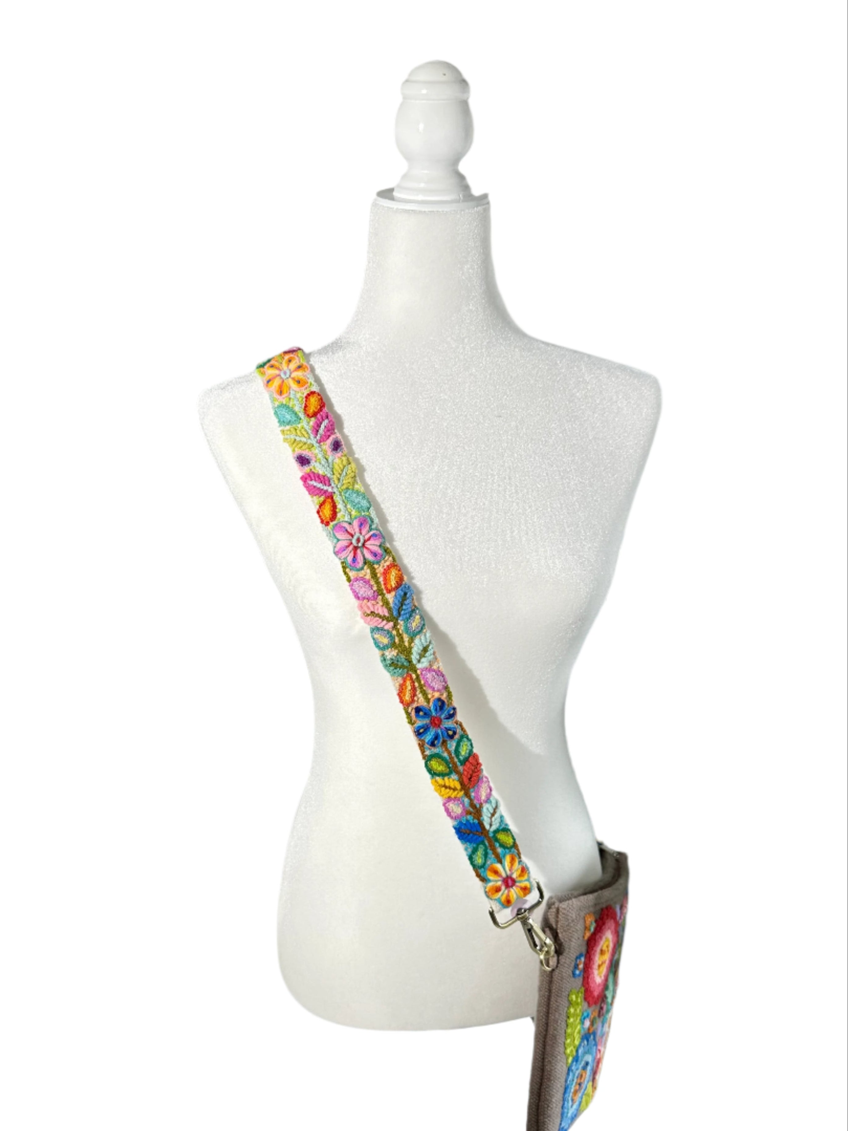 Embroidered Crossbody Straps