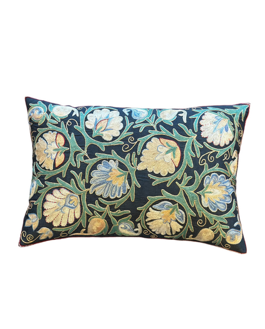 Suzani Garden Lumbar Cushion Cover