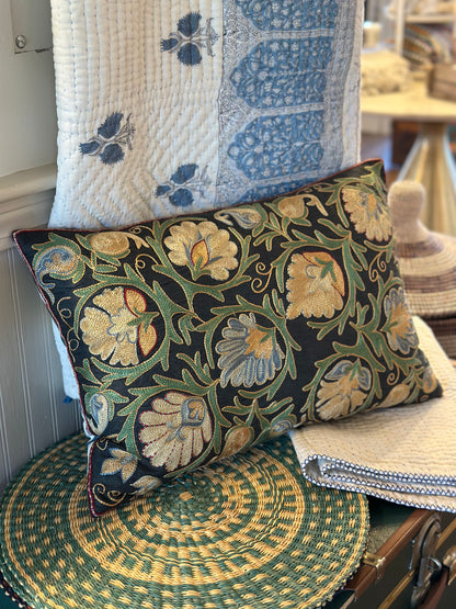 Suzani Garden Lumbar Cushion Cover