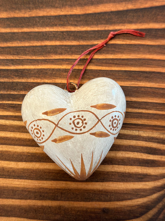 Quinua Peruvian Corazon Pequeño Ornament