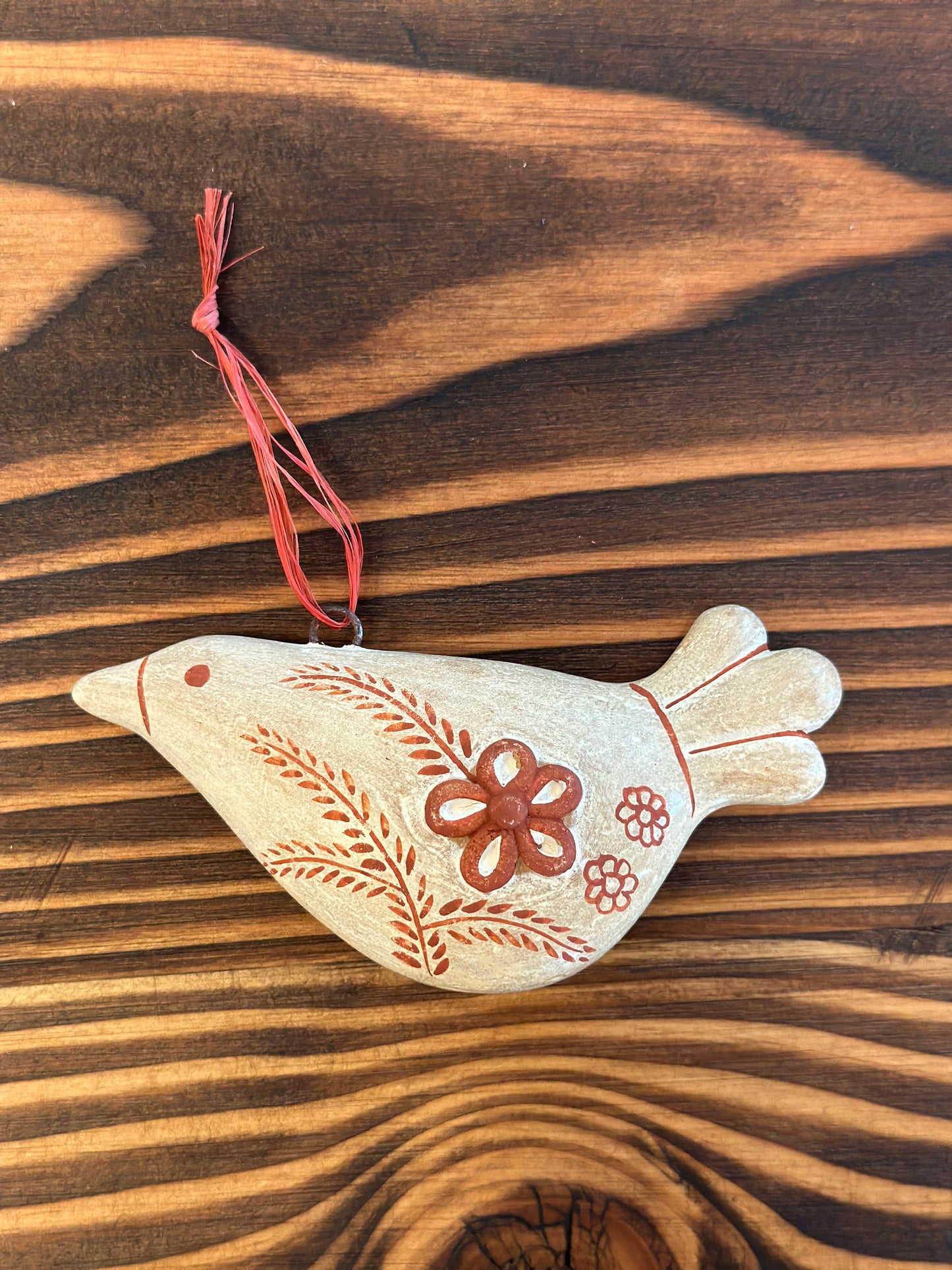 Quinua Peruvian Pajaro Floral Ornament