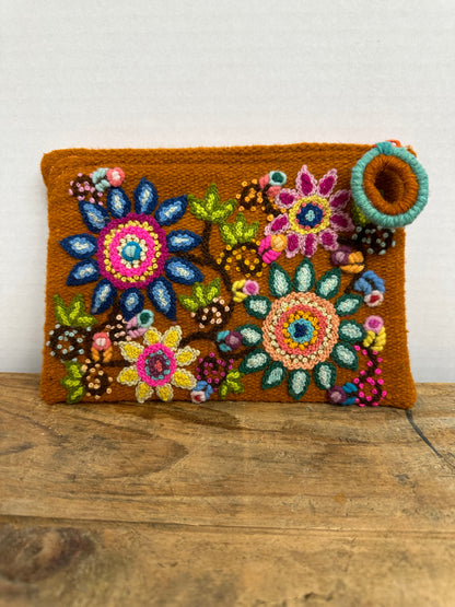 Embroidered Mini Clutch