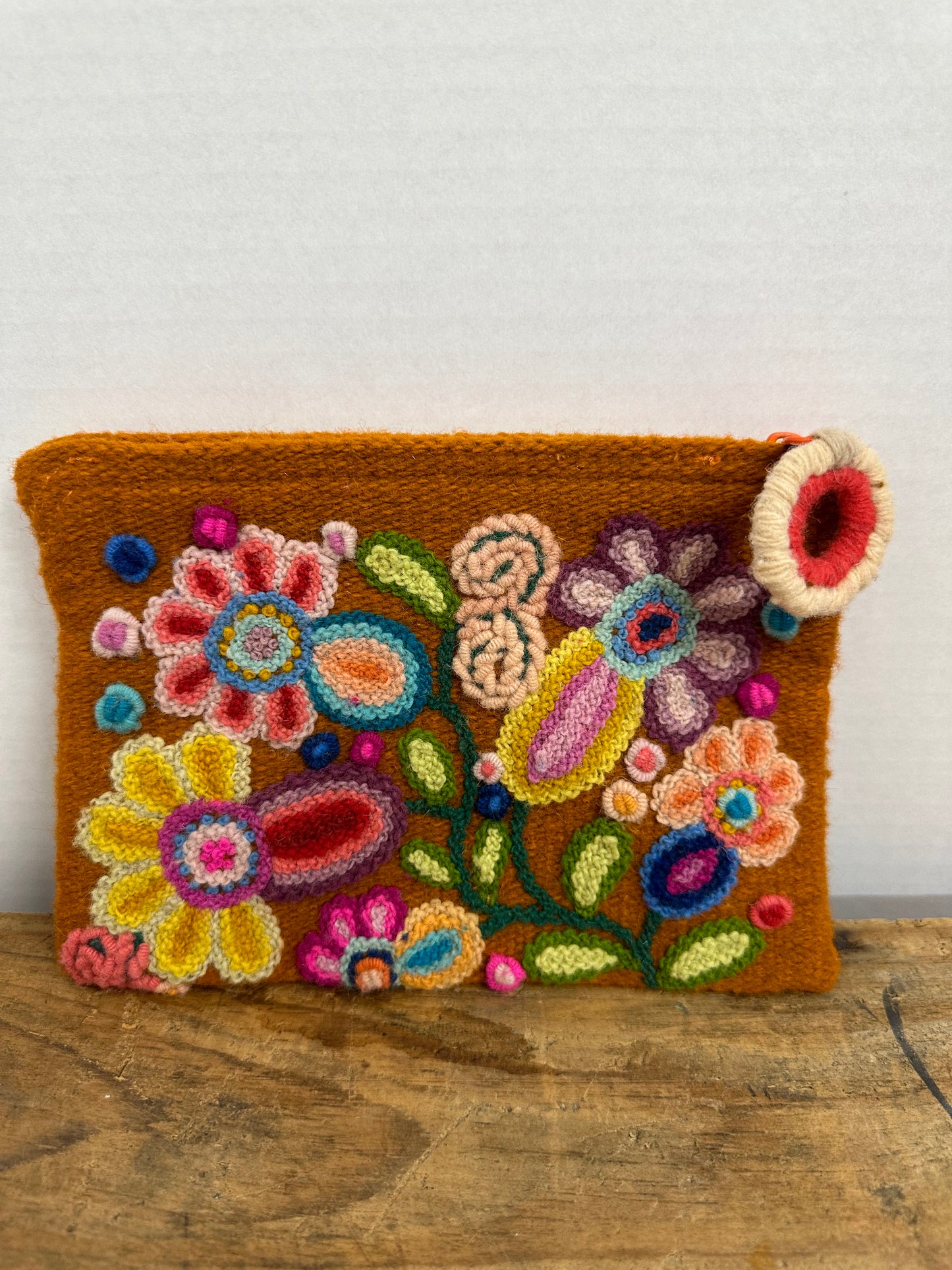 Embroidered Mini Clutch