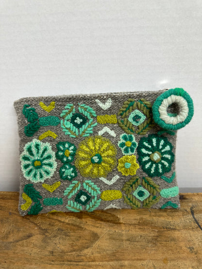 Embroidered Mini Clutch