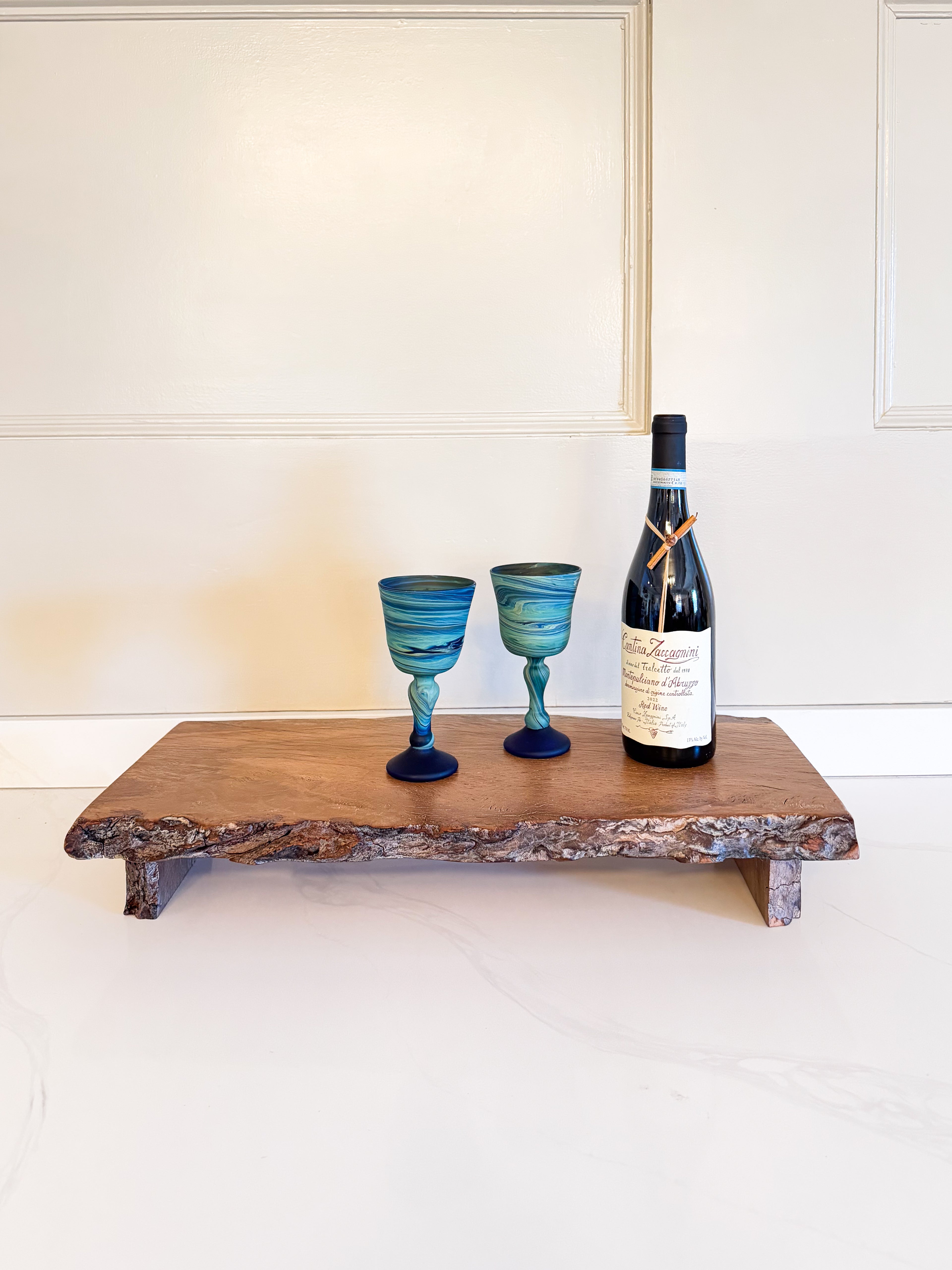 Live Edge Tabletop Riser Centerpiece