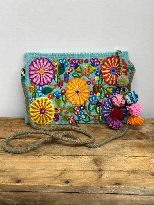 Embroidered Crossbody Bag