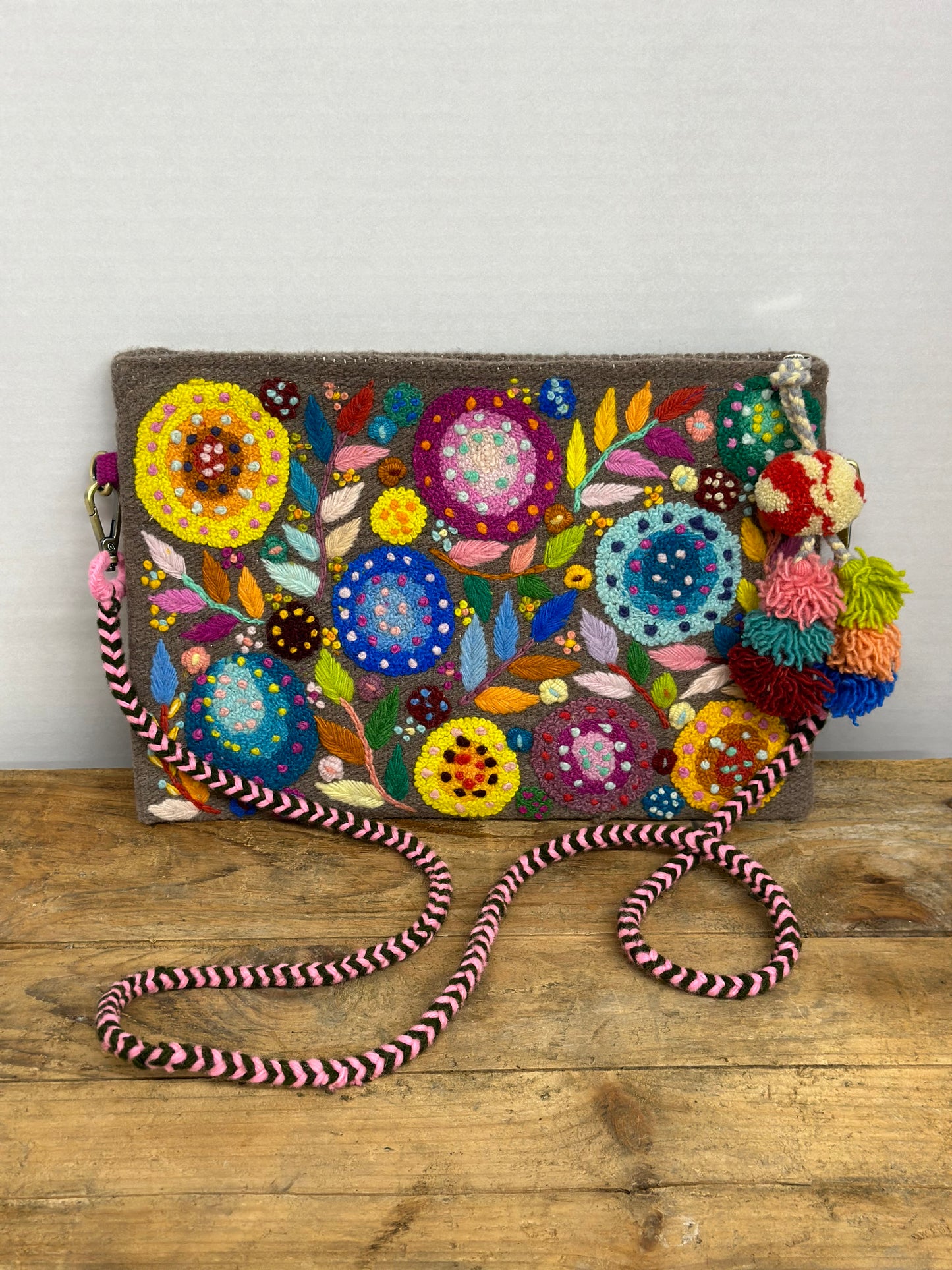 Embroidered Crossbody Bag