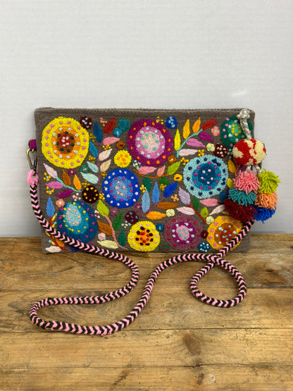 Embroidered Crossbody Bag