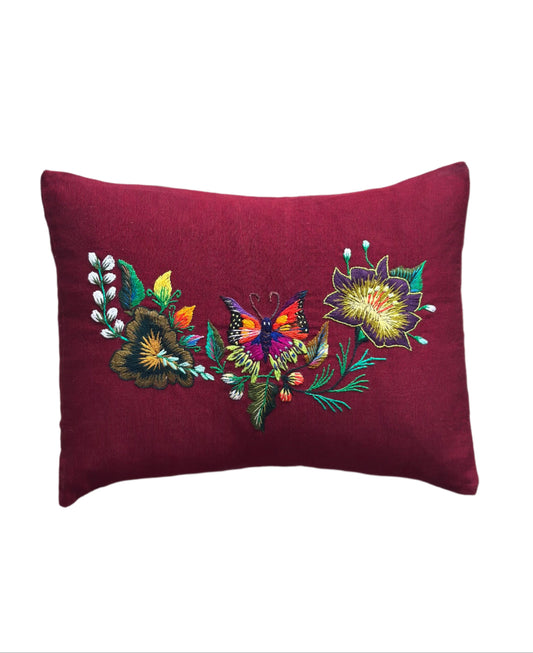Mariposa Embroidered Cushion