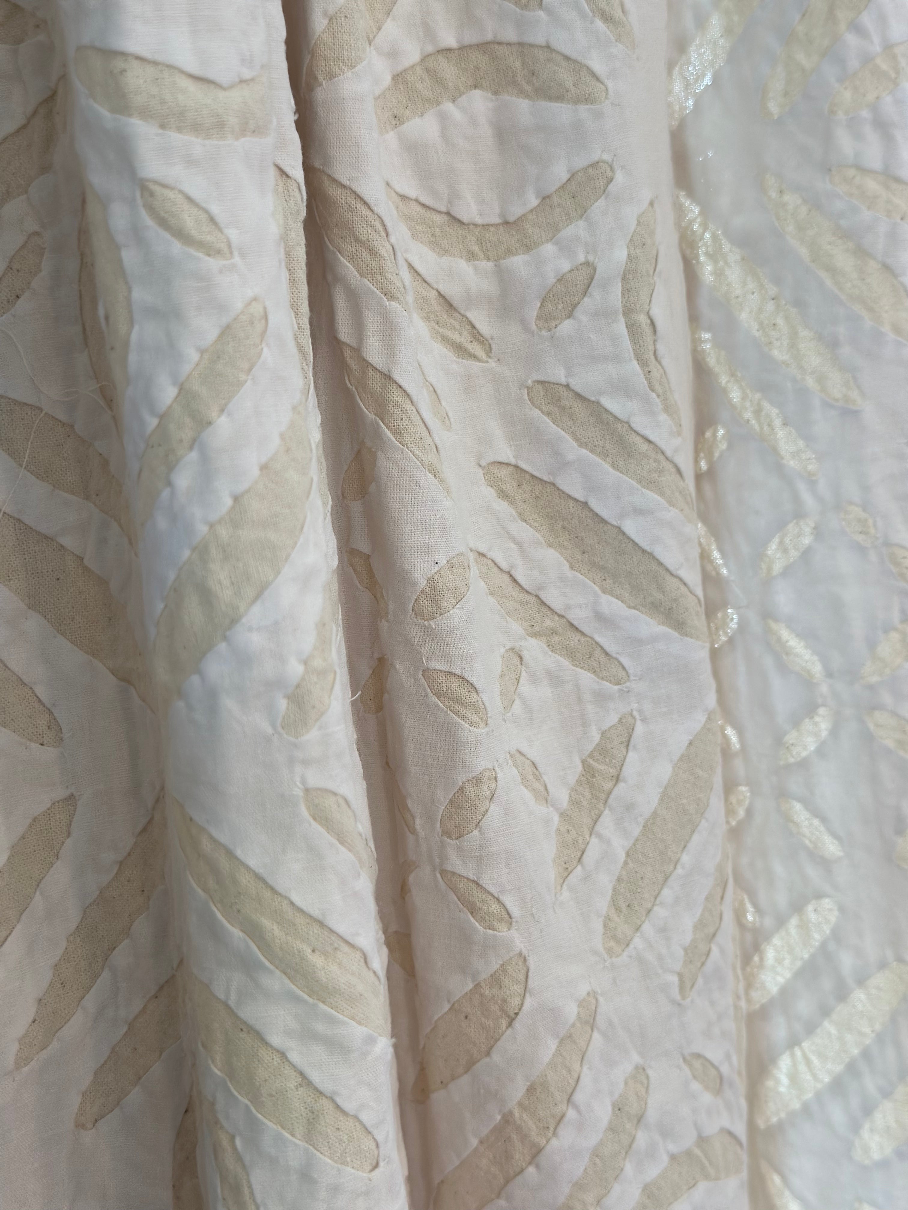 Applique Organza Curtain Panel