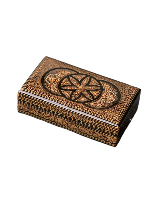 Crescent Papier-Mâché Box