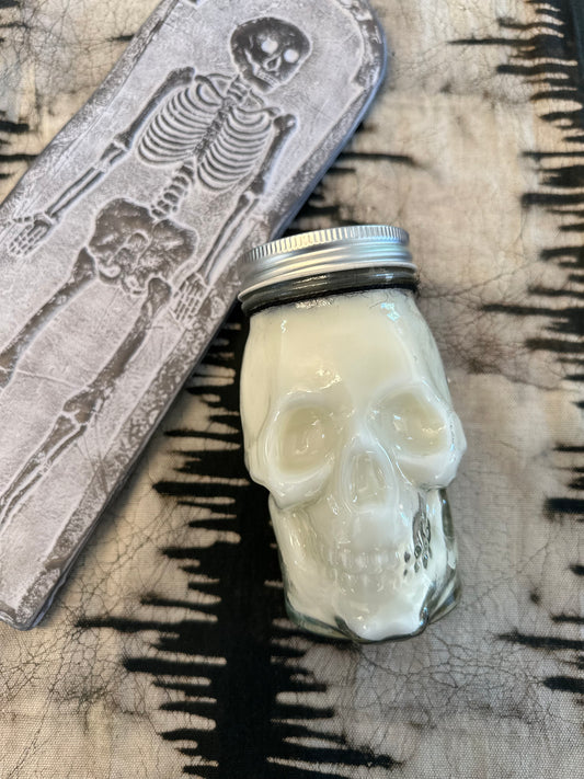 Dance Macabre Skull Candle