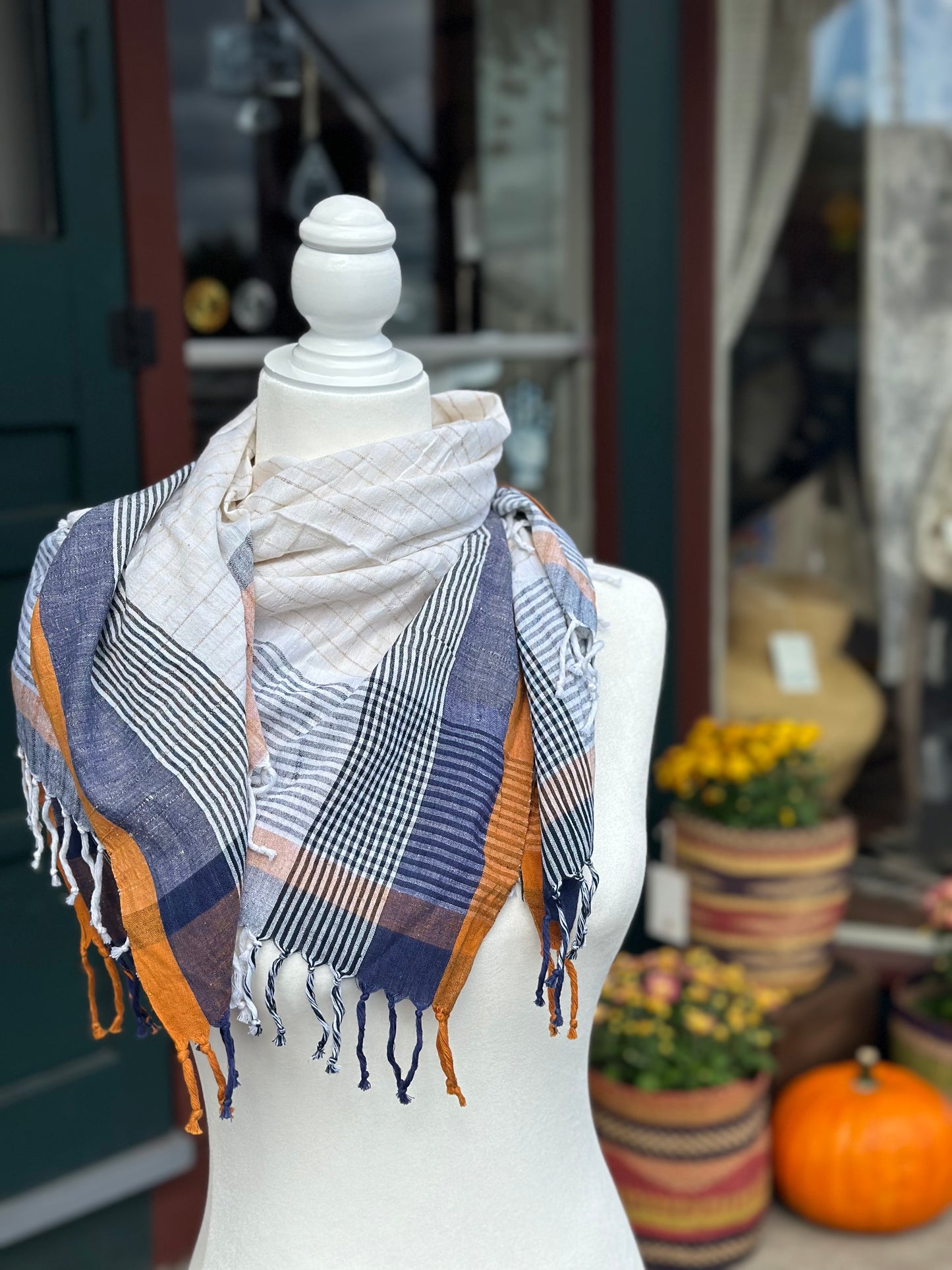 Vandna Square Hand Spun & Woven Scarf