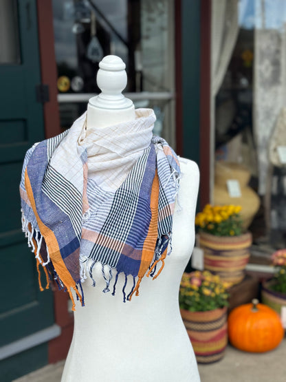 Vandna Square Hand Spun & Woven Scarf