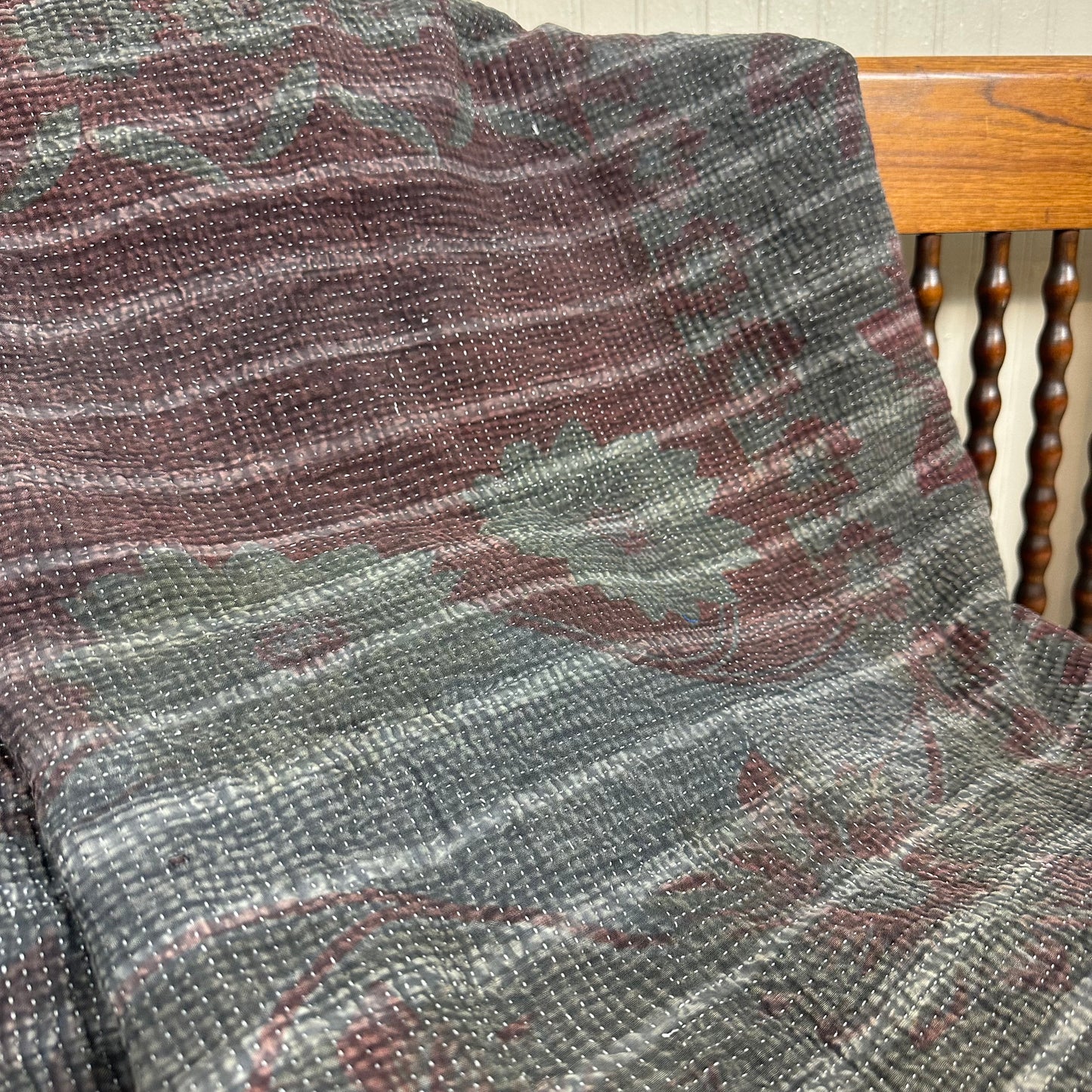 Berti Overdye Kantha Coverlet