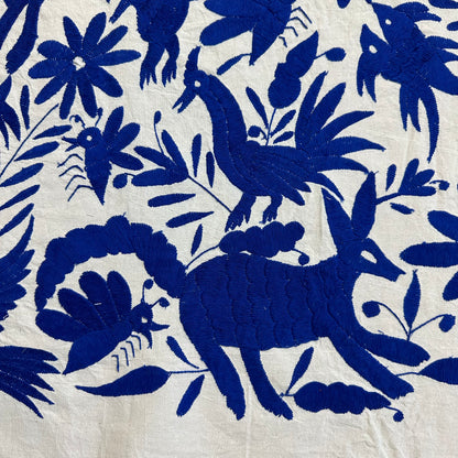 Otomi Embroidered Canvas Classic Cobalt