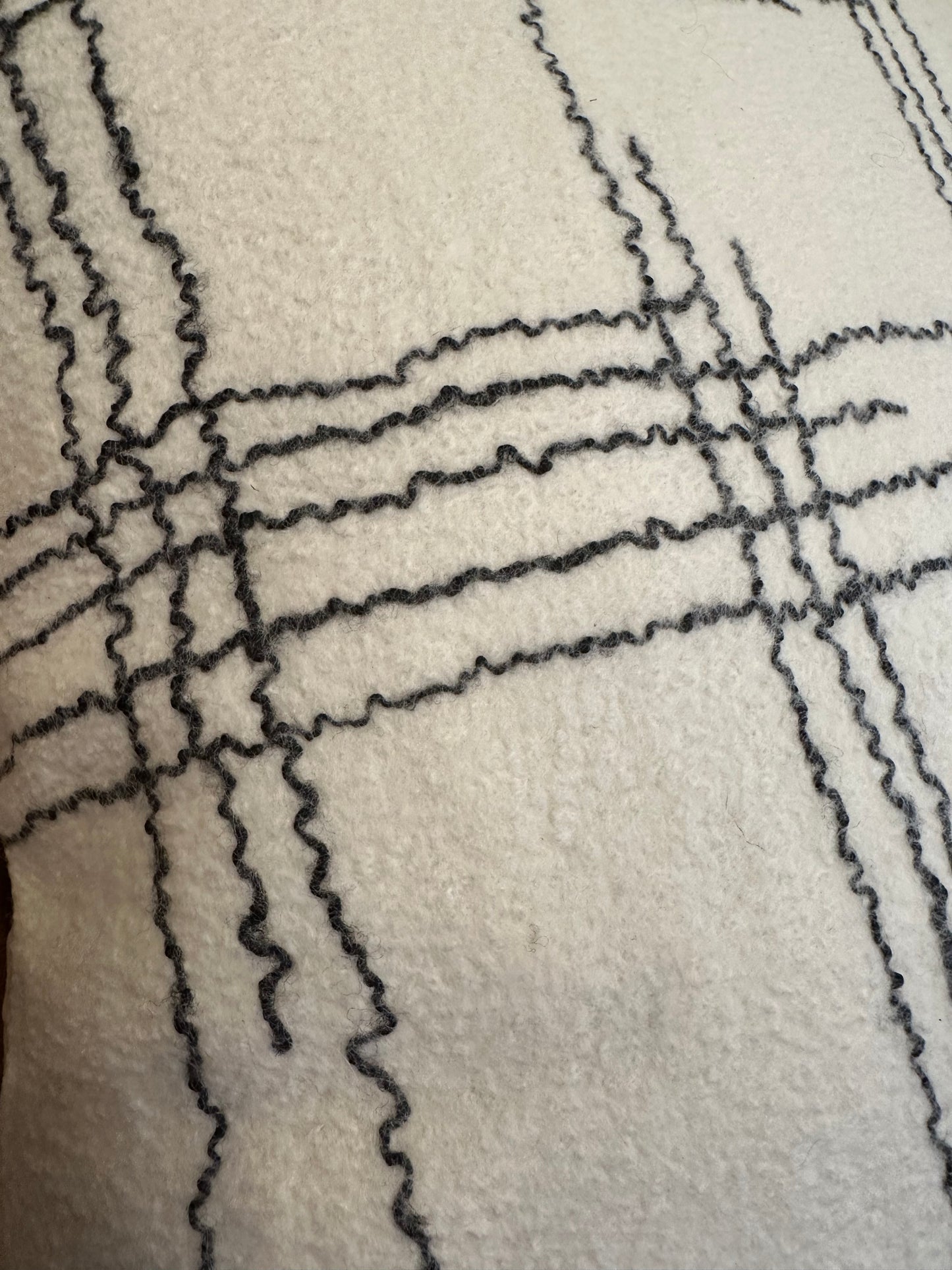 Linear Felted Pillow Cover