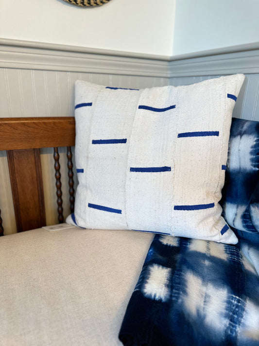 Taaru Mud Cloth Pillow Covers - Painterly Stripes