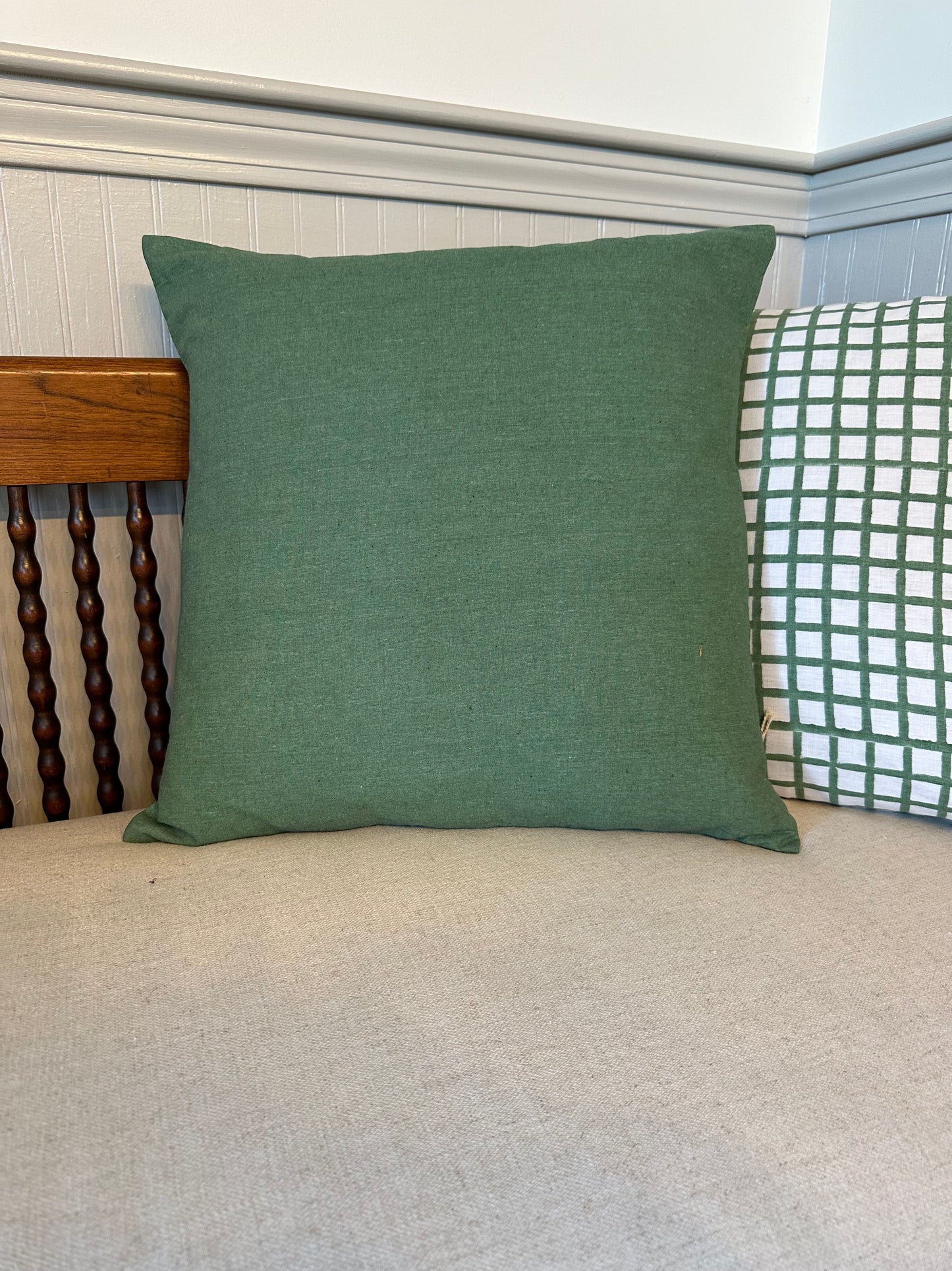 Solid Cushion Cover Sage Green