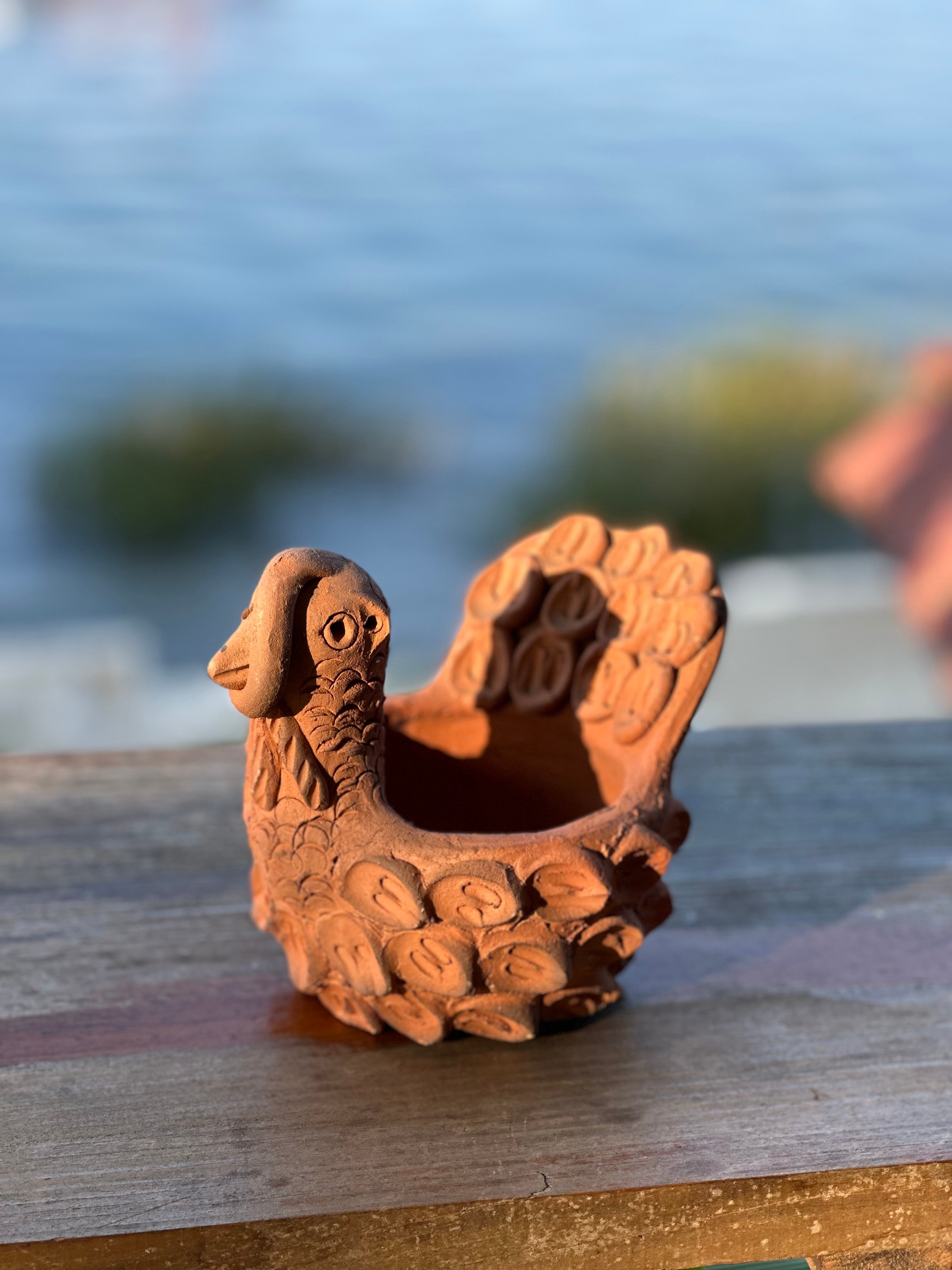 turkey planter pot Terra Cotta Turkey Bowl – Peregrin