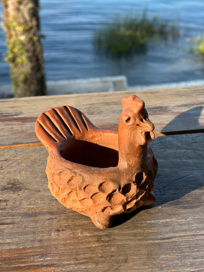 Terra Cotta Mini Fluffy Chicken Bowl