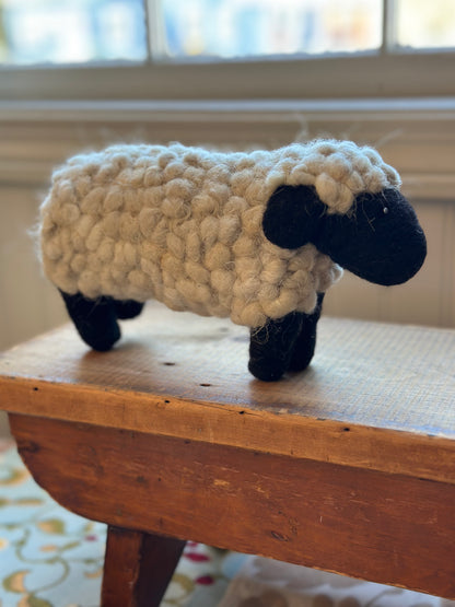 White Sheep - Felted Animal