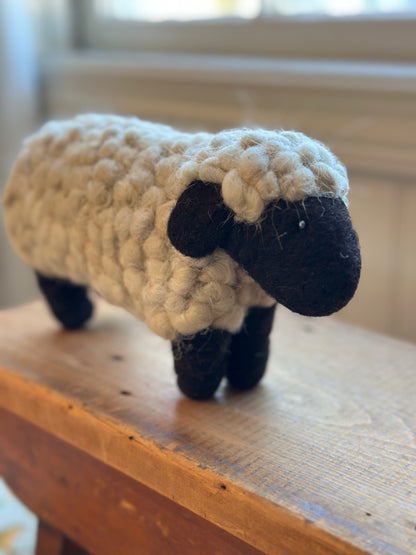 White Sheep - Felted Animal