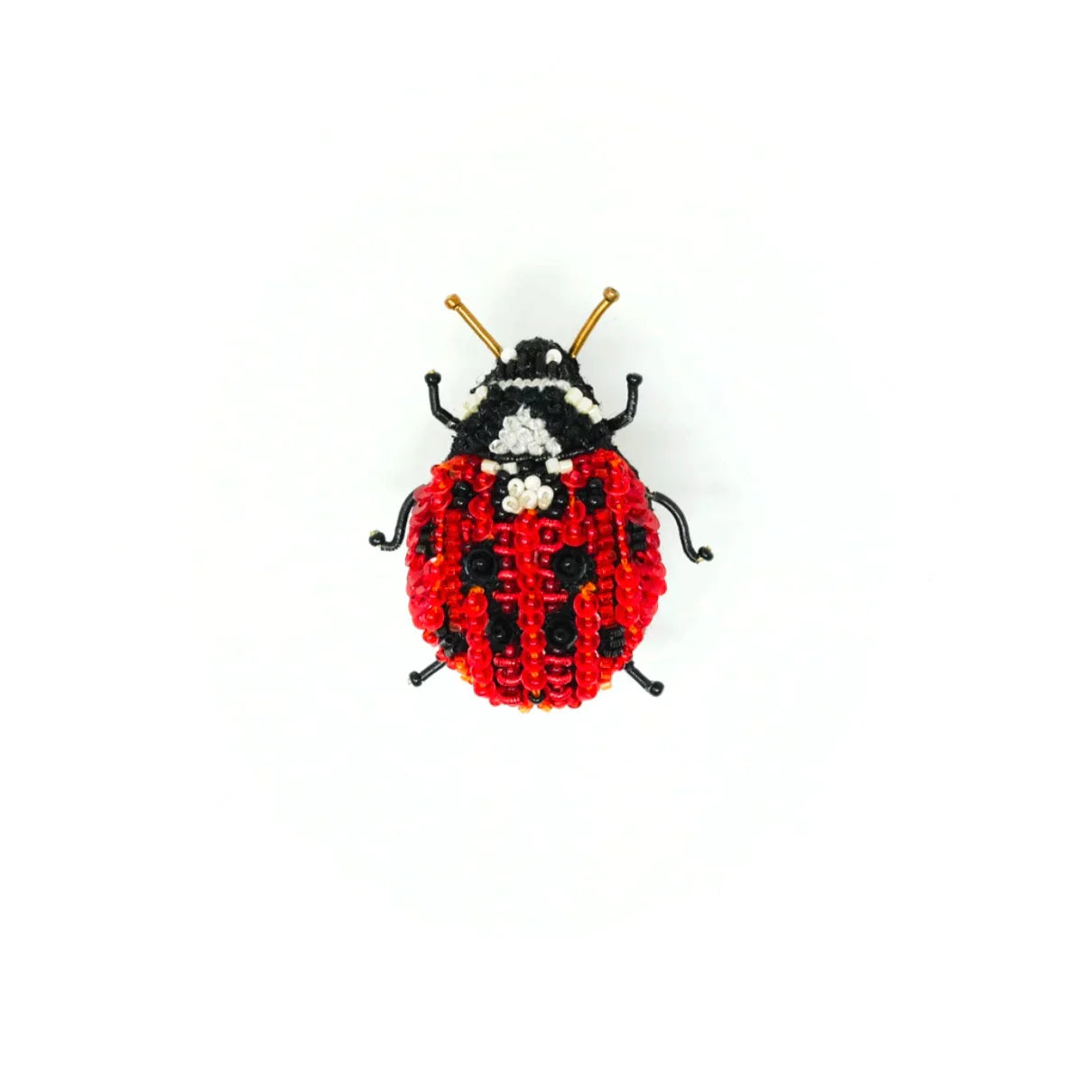 Lady Bug Beetle Brooch Pin